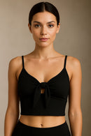 Cropped Canelado Nó