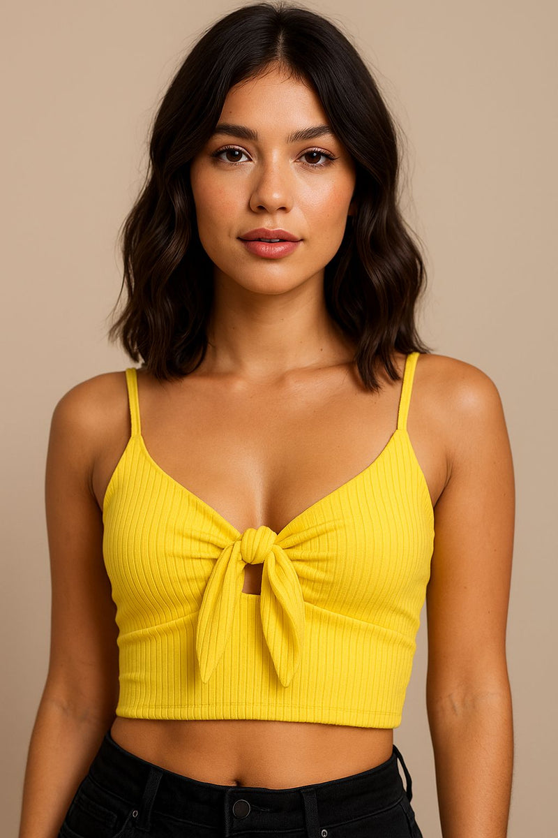 Cropped Canelado Nó