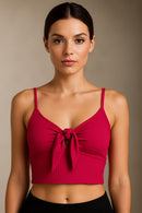 Cropped Canelado Nó